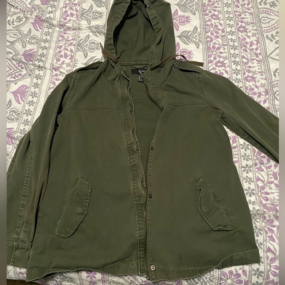 Forever 21 green jacket